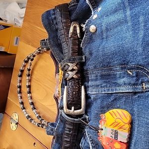 Laurel Bursch design handbag denim